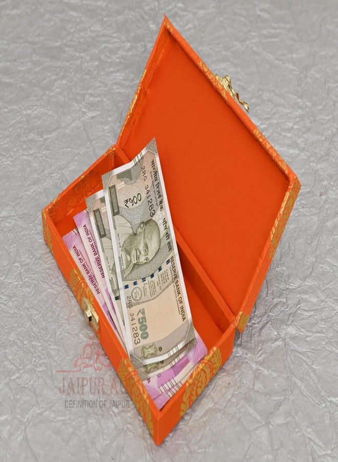 JAIPUR ACE Wood Printed Decorative Shagun Cash Money Box With Envelop Wedding Gift Jewellery Wrap Assorted Pack Of 2 Multicolored Gaddi Box - Image 4